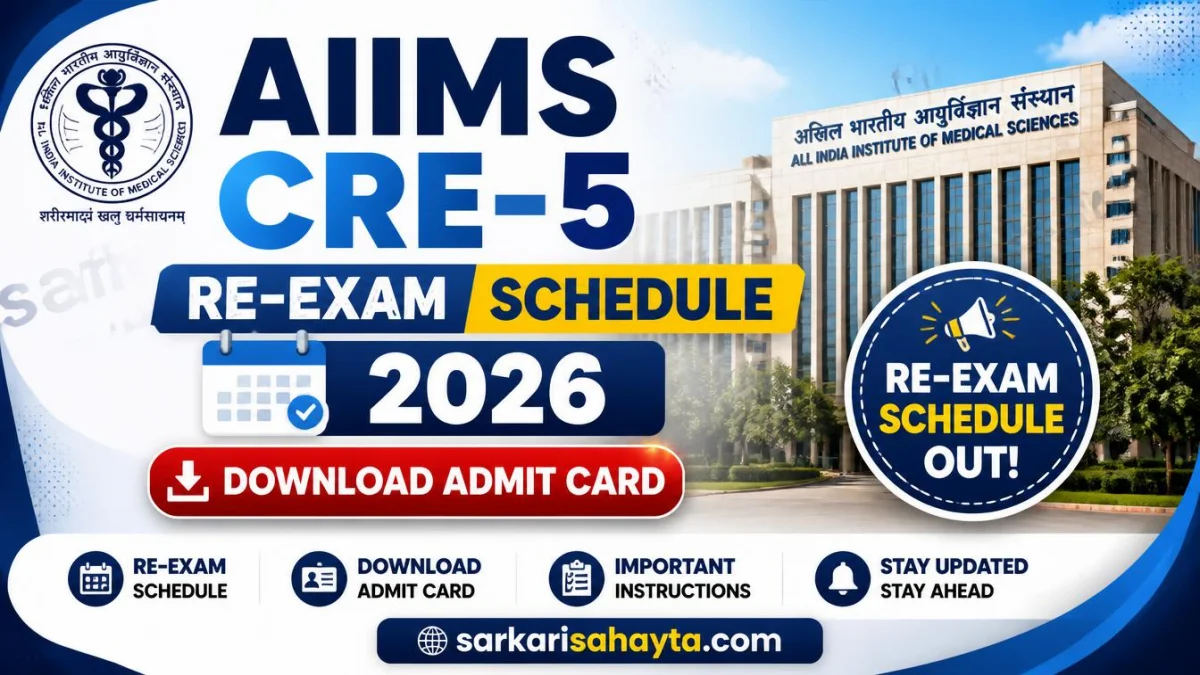 AIIMS CRE‑5 Re‑Exam Schedule 2026 – Download Admit Card