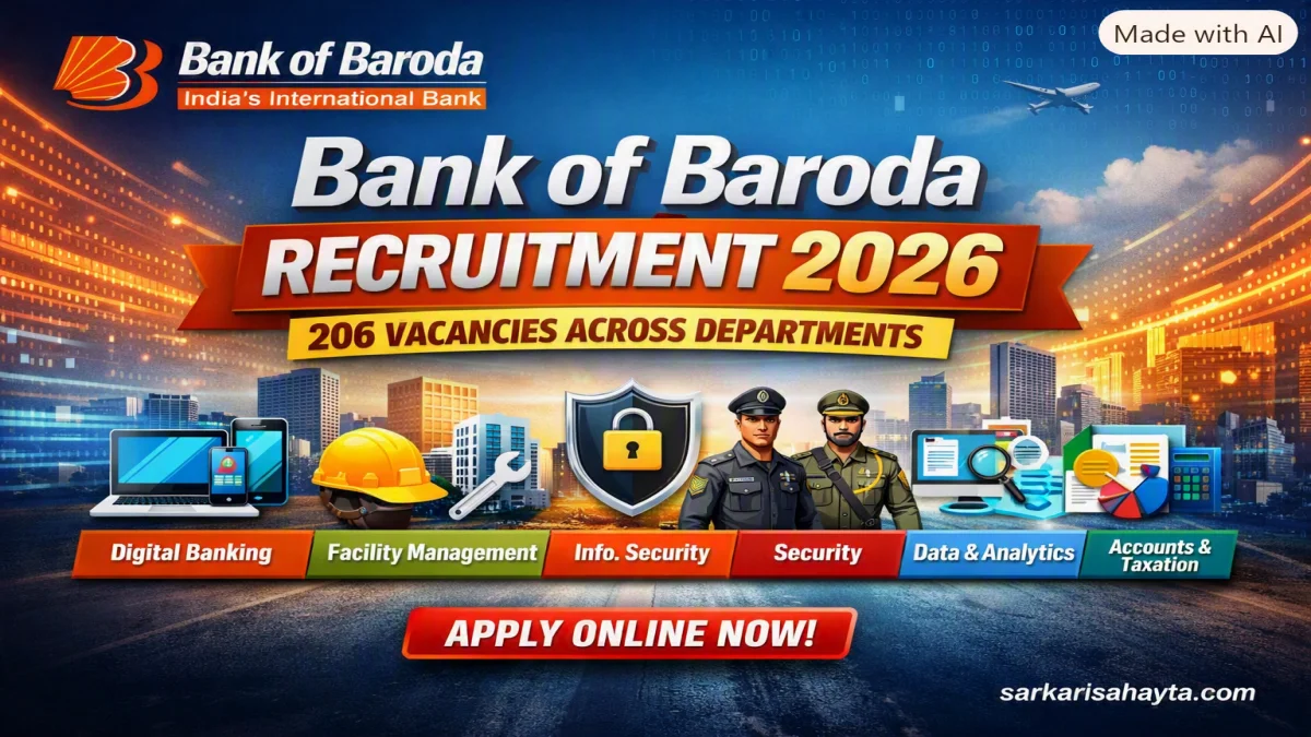 Bank of Baroda Recruitment 2026 – 206 Vacancies Across Departments