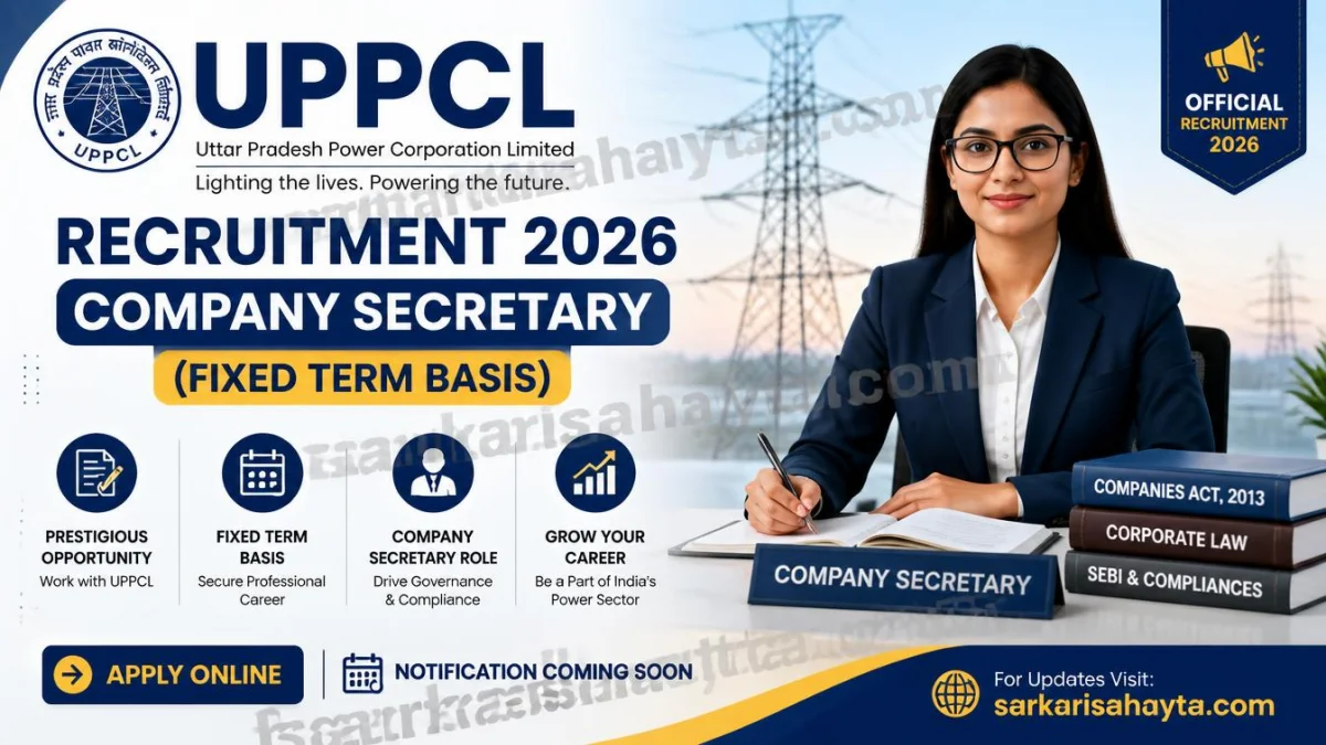 UPPCL Recruitment 2026 | Company Secretary Post | Apply Online