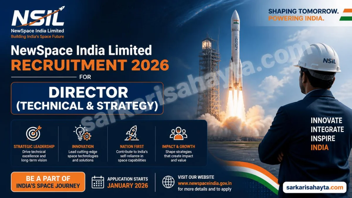 🚀 NewSpace India Limited Recruitment 2026 – Director (Technical & Strategy)