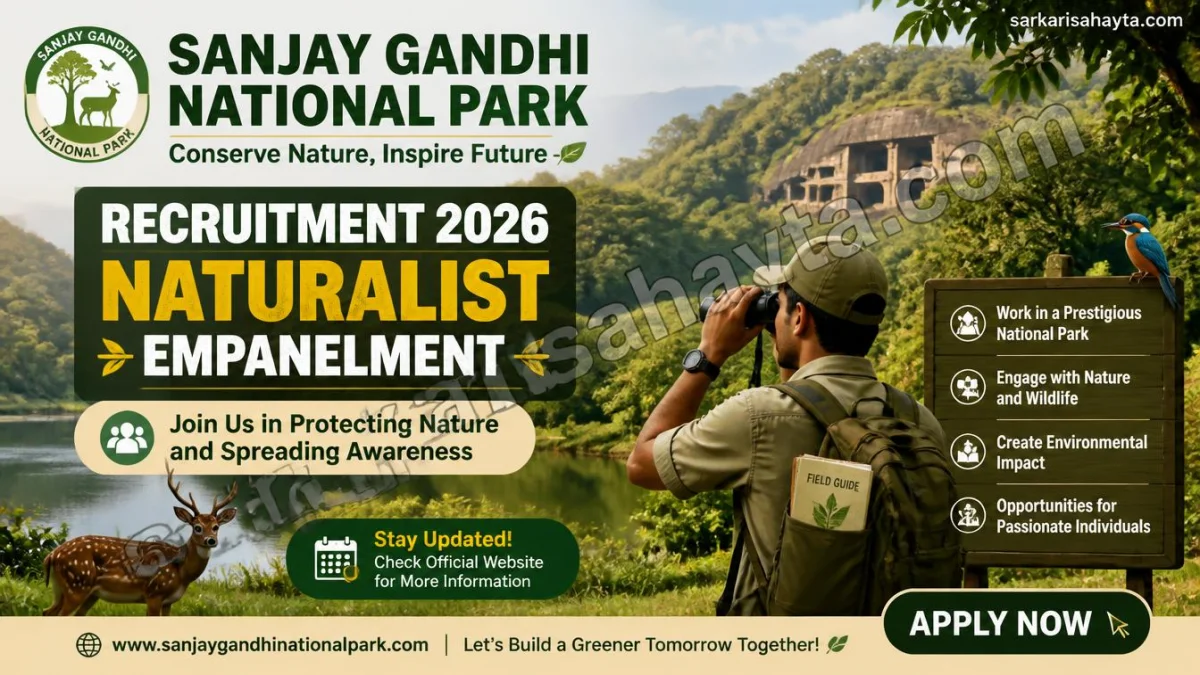 🌿 Sanjay Gandhi National Park Recruitment 2026 – Naturalist Empanelment