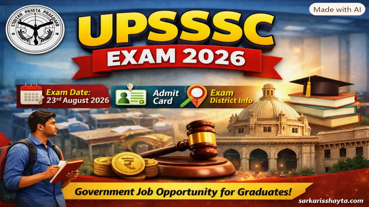 UPSSSC Graduate Level Main Exam 2026 – Notification, District Info & Admit Card Updates
