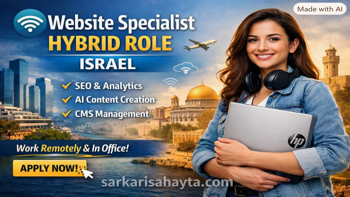 Website Specialist 2026 – Hybrid Role | Apply Now | Israel Jobs