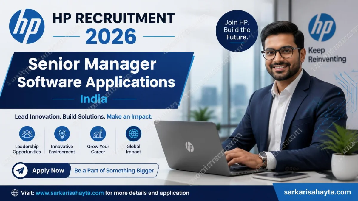 HP Recruitment 2026 – Senior Manager Software Applications (India)