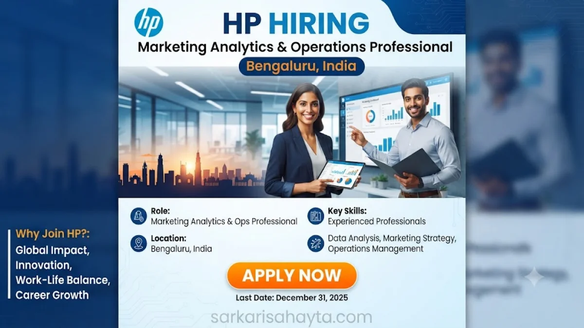 HP Hiring Marketing Analytics & Operations Professional in Bengaluru