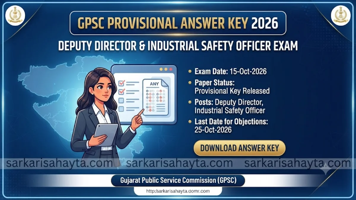 GPSC Provisional Answer Key 2026: Deputy Director & Industrial Safety Officer Exam