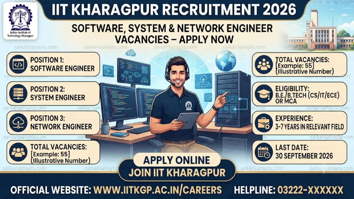 IIT Kharagpur Recruitment 2026 – Software, System & Network Engineer Vacancies