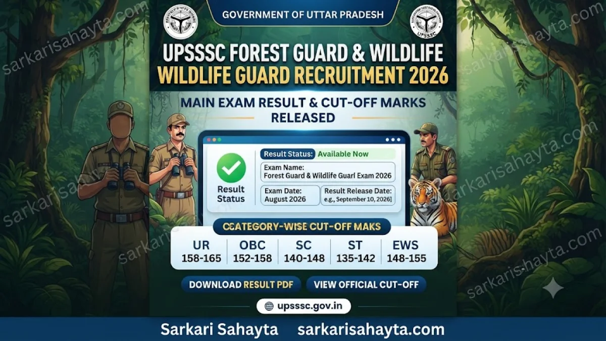 UPSSSC Forest Guard & Wildlife Guard 2026 – Main Exam Result and Cut‑Off Marks Released