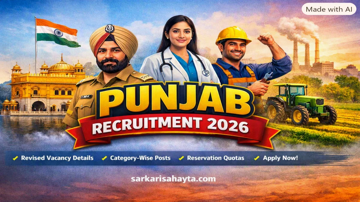Punjab Recruitment 2026: Revised Vacancy Distribution Across Categories