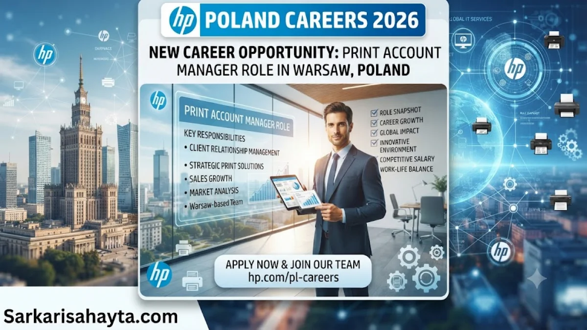 HP Poland Careers 2026: Print Account Manager Role in Warsaw