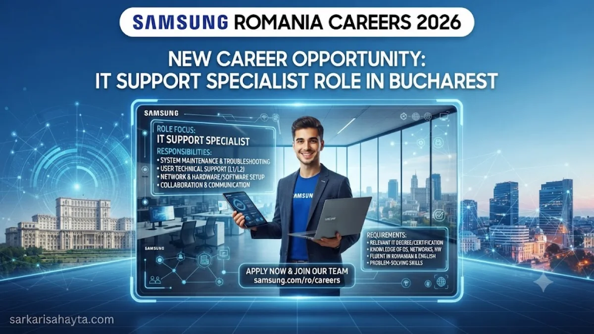 Samsung Romania Careers 2026: IT Support Specialist Role in Bucharest
