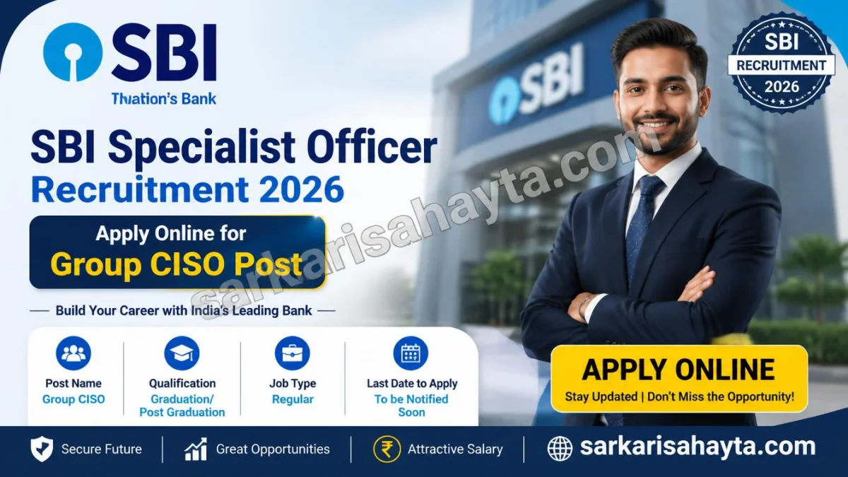 SBI Specialist Officer Recruitment 2026 – Apply Online for Group CISO Post