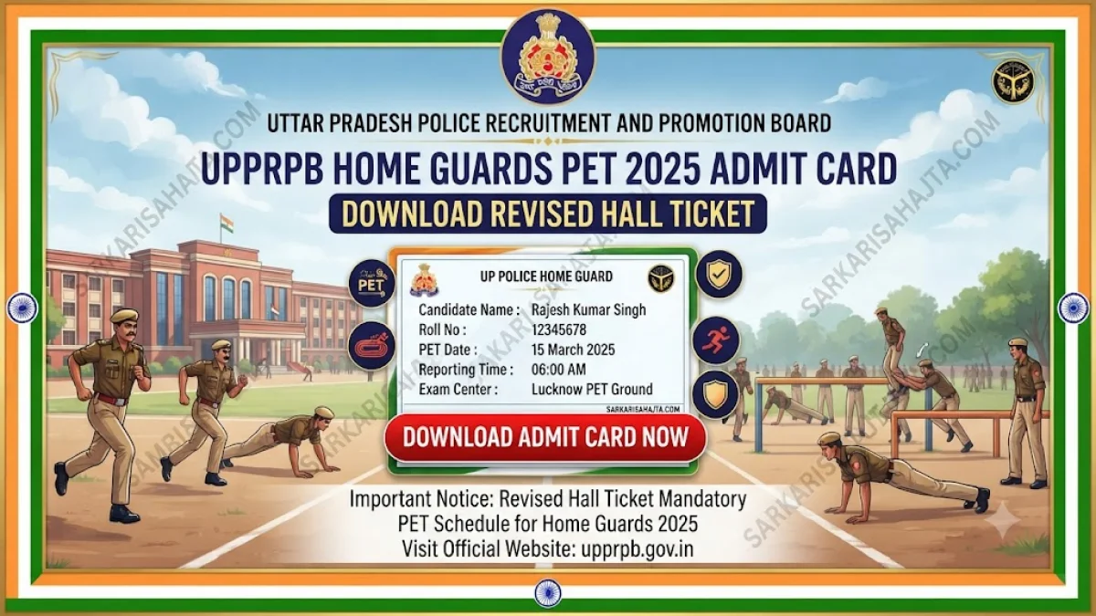 UPPRPB Home Guards PET 2025 Admit Card – Download Revised Hall Ticket