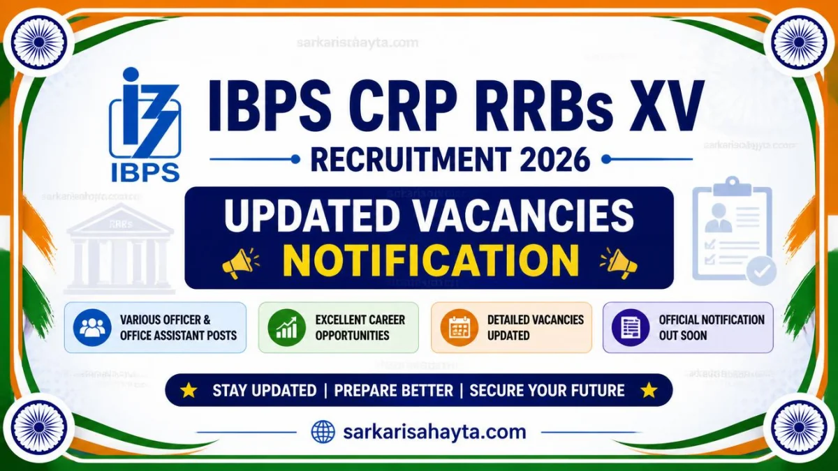 IBPS CRP RRBs XV Recruitment 2026 – Updated Vacancies Notification
