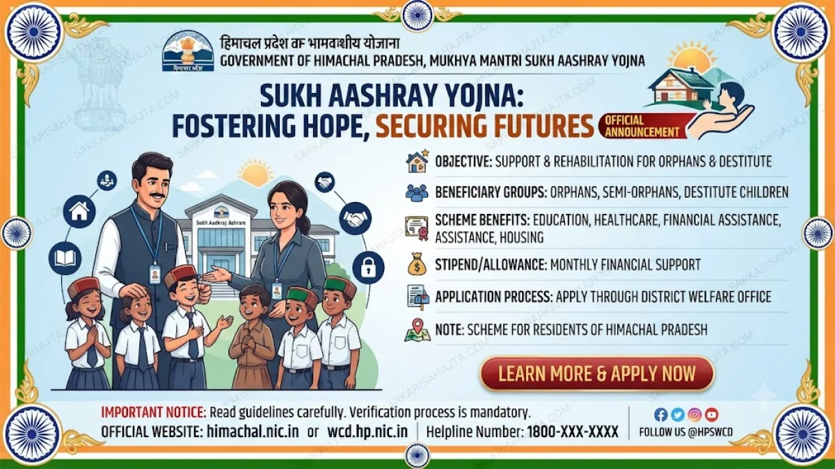 Mukhya Mantri Sukh Aashray Yojna