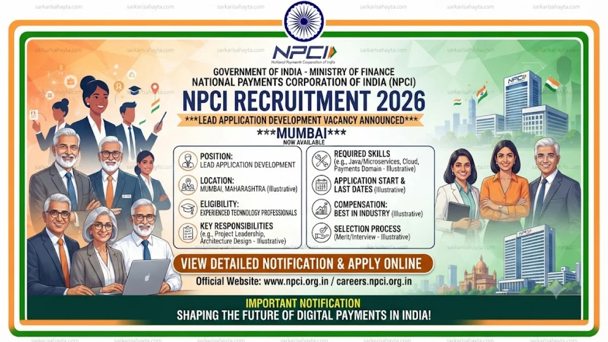 NPCI Recruitment 2026: Lead Application Development Vacancy in Mumbai for Java & FinTech Professionals