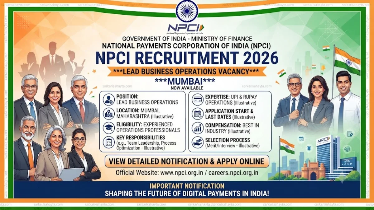 NPCI Recruitment 2026: Lead Business Operations Vacancy in Mumbai for UPI & RuPay Professionals