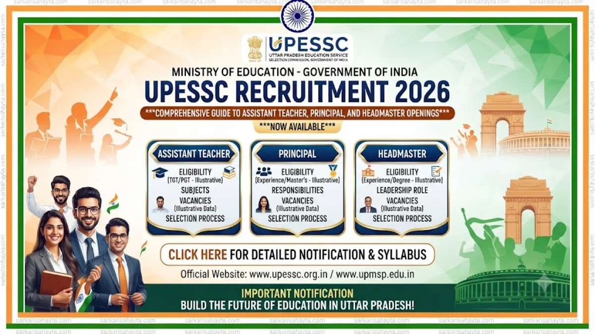 UPESSC Recruitment 2026: Comprehensive Guide to Assistant Teacher, Principal, and Headmaster Openings